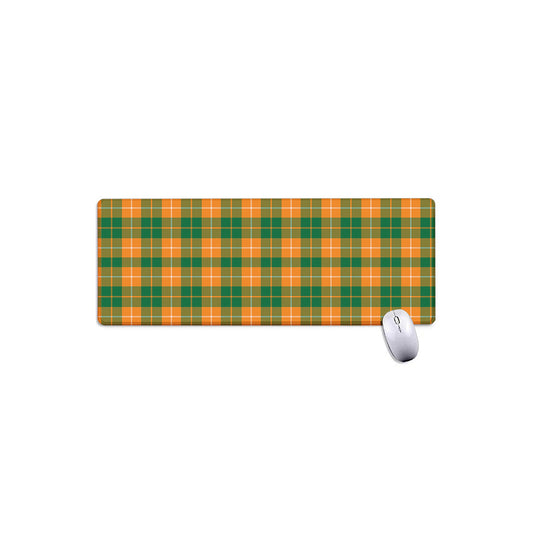 Irish Themed Plaid Pattern Print Extended Mouse Pad