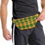Irish Themed Plaid Pattern Print Fanny Pack