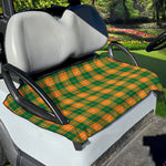 Irish Themed Plaid Pattern Print Golf Cart Seat Cover
