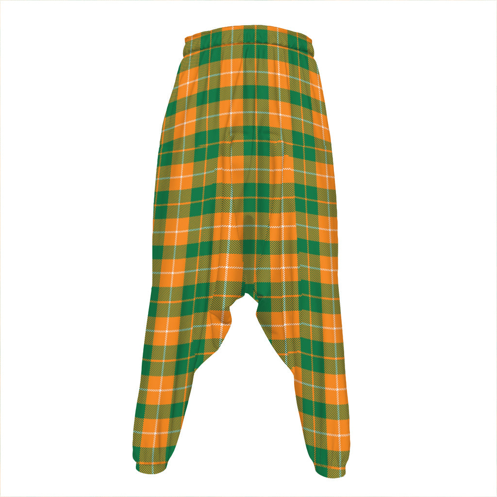 Irish Themed Plaid Pattern Print Hammer Pants