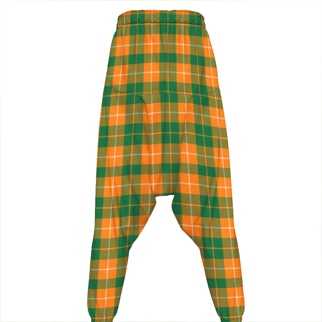 Irish Themed Plaid Pattern Print Hammer Pants