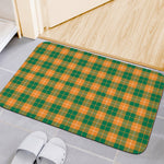 Irish Themed Plaid Pattern Print Indoor Door Mat