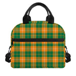 Irish Themed Plaid Pattern Print Insulated Lunch Bag