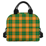 Irish Themed Plaid Pattern Print Insulated Lunch Bag