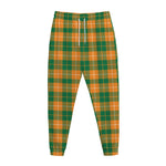 Irish Themed Plaid Pattern Print Jogger Pants