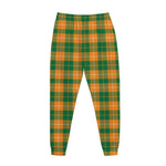 Irish Themed Plaid Pattern Print Jogger Pants