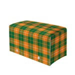 Irish Themed Plaid Pattern Print Leather Tissue Box Cover
