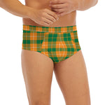 Irish Themed Plaid Pattern Print Men's Briefs