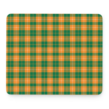 Irish Themed Plaid Pattern Print Mouse Pad