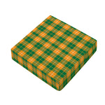 Irish Themed Plaid Pattern Print Outdoor Seat Cushion Cover