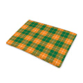 Irish Themed Plaid Pattern Print Pet Cooling Mat Cover