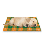 Irish Themed Plaid Pattern Print Pet Cooling Mat Cover