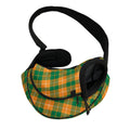 Irish Themed Plaid Pattern Print Pet Sling Carrier