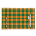 Irish Themed Plaid Pattern Print Placemat