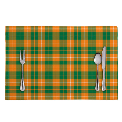 Irish Themed Plaid Pattern Print Placemat