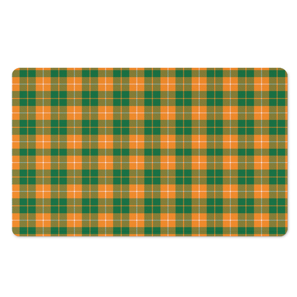 Irish Themed Plaid Pattern Print Polyester Doormat