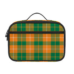 Irish Themed Plaid Pattern Print Portable Lunch Bag
