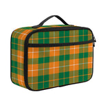 Irish Themed Plaid Pattern Print Portable Lunch Bag