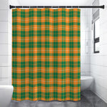 Irish Themed Plaid Pattern Print Premium Shower Curtain