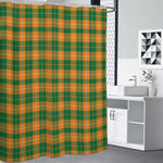 Irish Themed Plaid Pattern Print Premium Shower Curtain