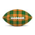 Irish Themed Plaid Pattern Print Rugby Ball