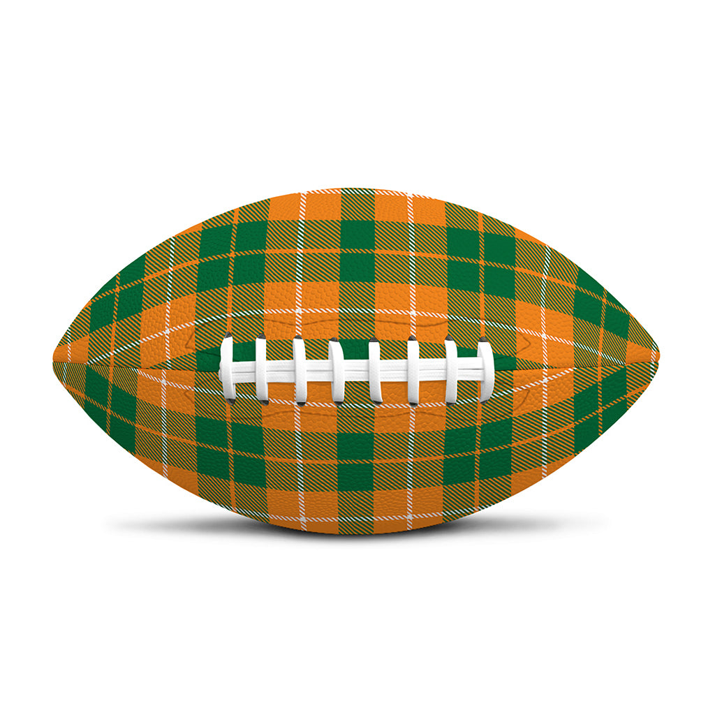 Irish Themed Plaid Pattern Print Rugby Ball