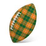 Irish Themed Plaid Pattern Print Rugby Ball