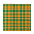 Irish Themed Plaid Pattern Print Silk Bandana