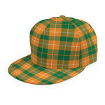 Irish Themed Plaid Pattern Print Snapback Cap