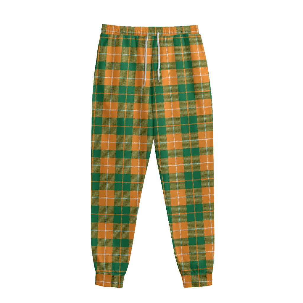 Irish Themed Plaid Pattern Print Sweatpants