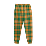 Irish Themed Plaid Pattern Print Sweatpants