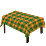 Irish Themed Plaid Pattern Print Tablecloth