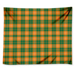 Irish Themed Plaid Pattern Print Tapestry