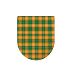 Irish Themed Plaid Pattern Print Toilet Lid Cover