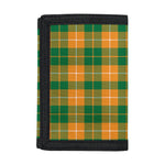 Irish Themed Plaid Pattern Print Trifold Wallet