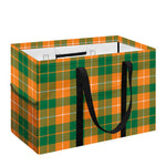 Irish Themed Plaid Pattern Print Utility Tote Bag