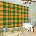 Irish Themed Plaid Pattern Print Wall Sticker