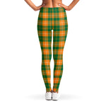 Irish Themed Plaid Pattern Print Women's Leggings