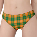 Irish Themed Plaid Pattern Print Women's Panties