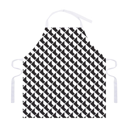 Isometric Geometric Pattern Print Adjustable Apron