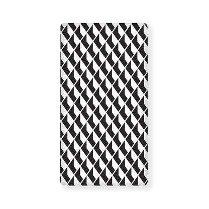 Isometric Geometric Pattern Print Baby Crib Sheet