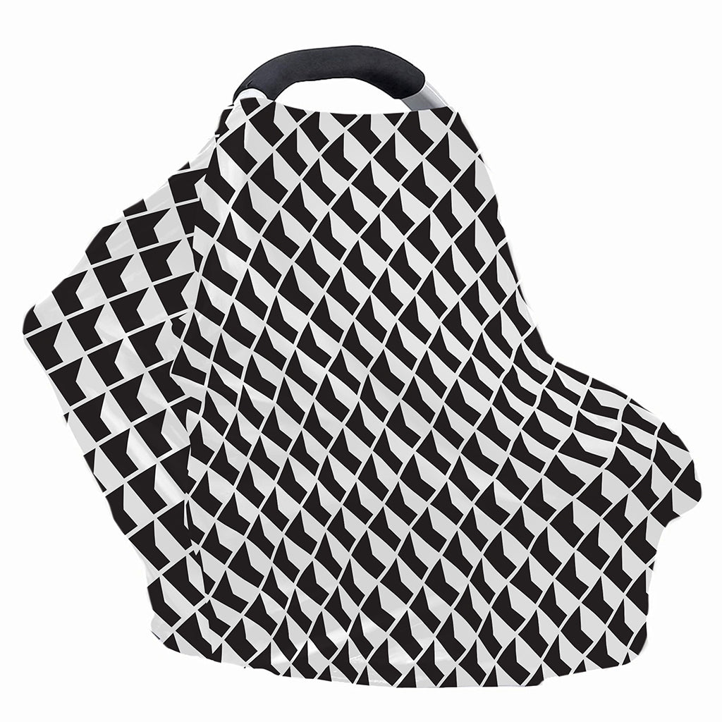 Isometric Geometric Pattern Print Baby Seat Cover