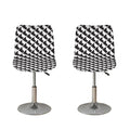 Isometric Geometric Pattern Print Bar Stool Covers