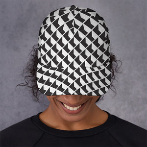 Isometric Geometric Pattern Print Baseball Cap