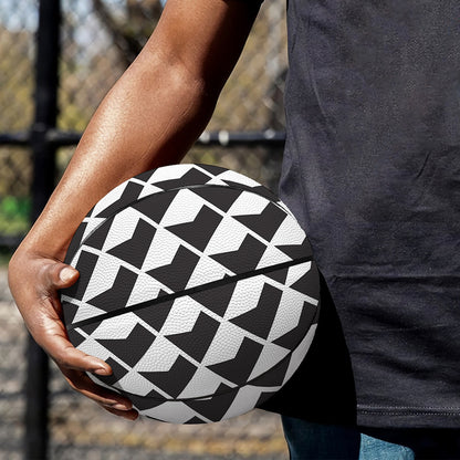 Isometric Geometric Pattern Print Basketball