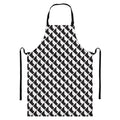Isometric Geometric Pattern Print Bib Apron With Pocket