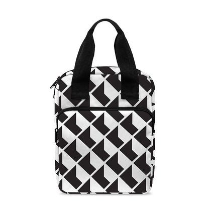 Isometric Geometric Pattern Print Bible Tote Bag