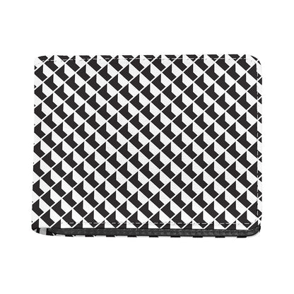 Isometric Geometric Pattern Print Bifold Wallet
