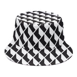 Isometric Geometric Pattern Print Bucket Hat