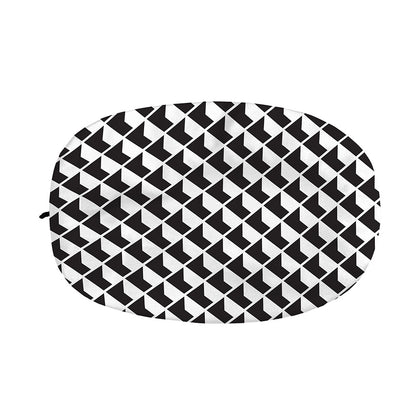 Isometric Geometric Pattern Print Car Side Mirror Covers